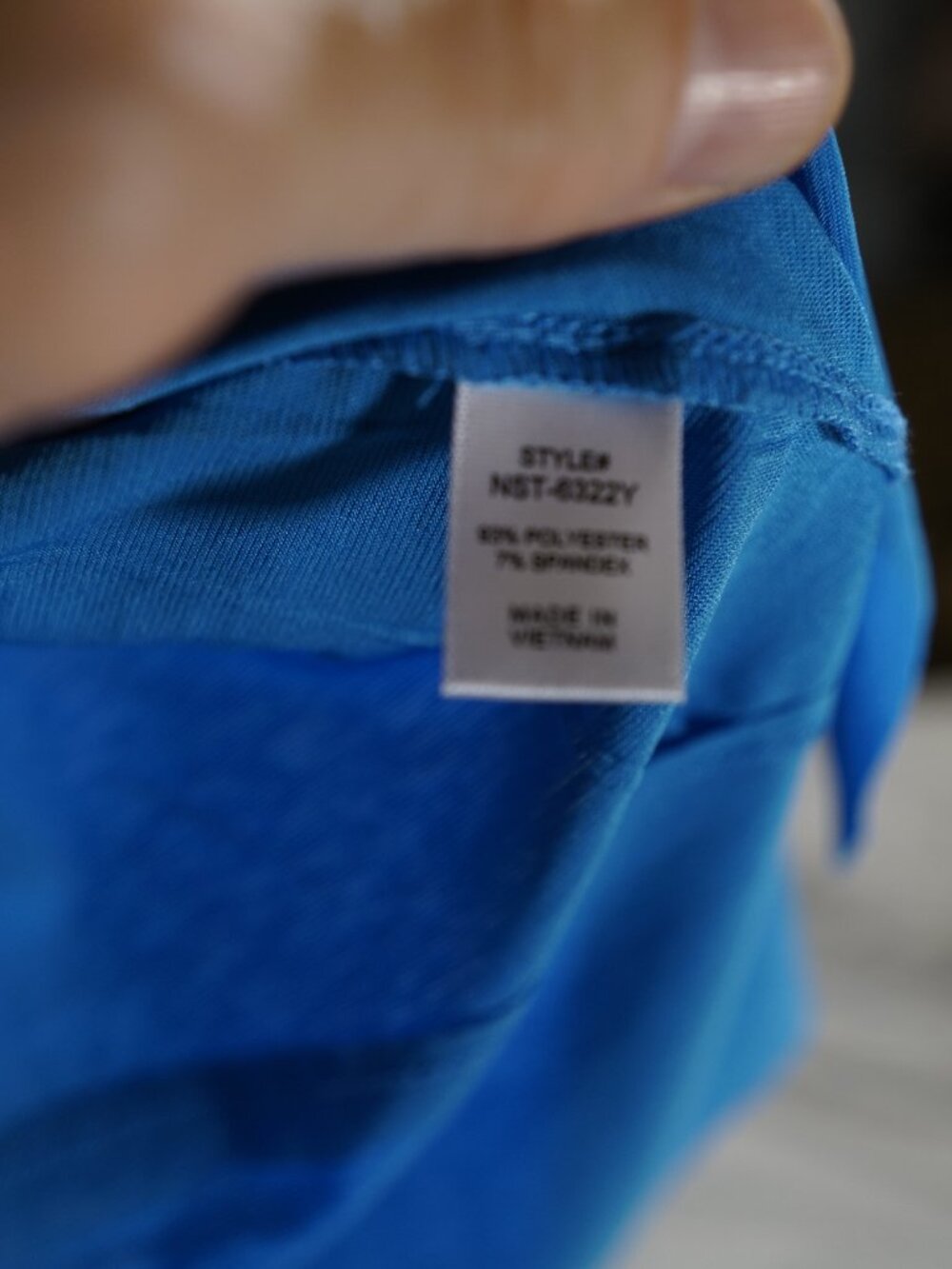 Zenana Blue Oversized Hi Low Long Sleeve Top L - Picture 3 of 7